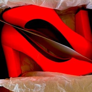 J Crew Olive Canvas Pumps - Orange and Pink